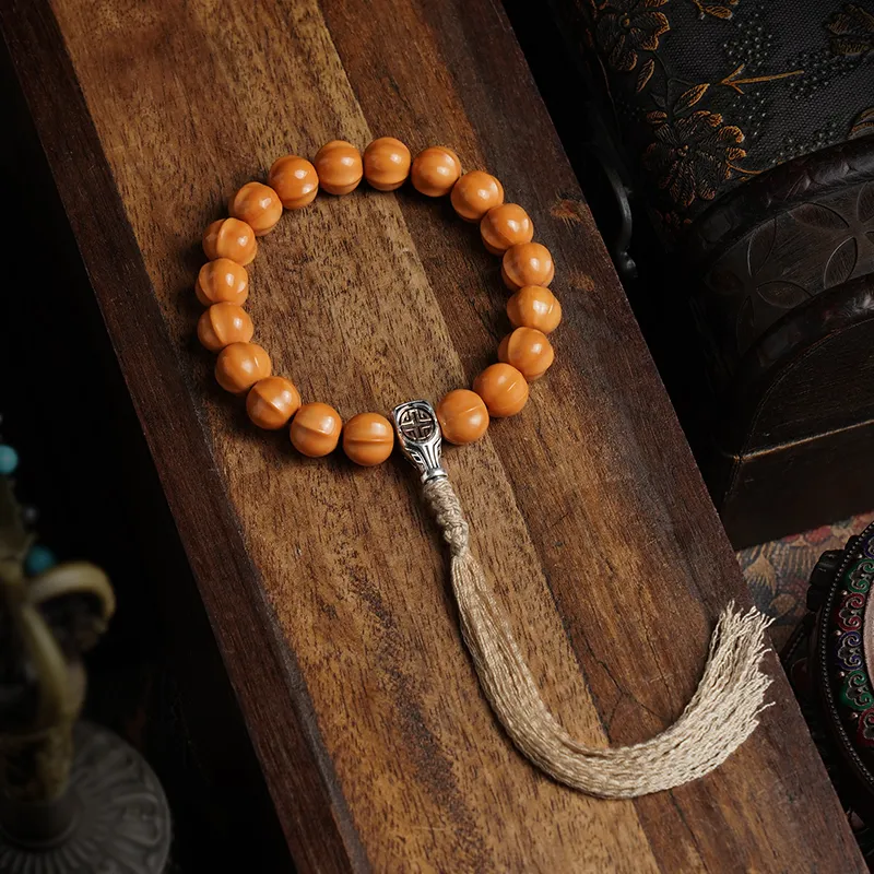 PINK U Monkey Head Walnut Bracelets Unisex-3