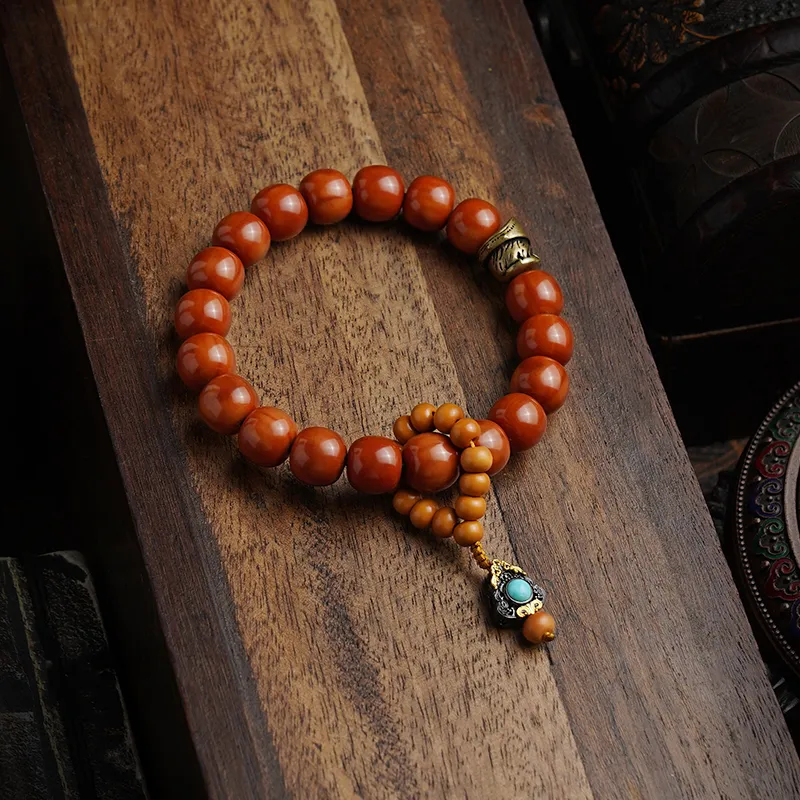 PINK U Monkey Head Walnut Bracelets Unisex-3
