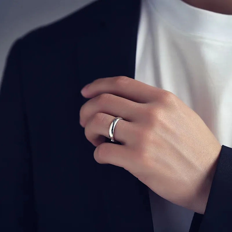 PINK U 999 Fine Silver Rings Unisex-1