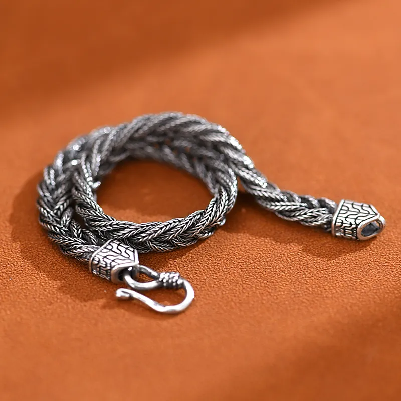 PINK U 925 Sterling Silver Bracelets Men's-3