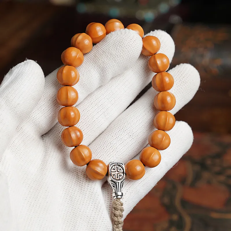 PINK U Monkey Head Walnut Bracelets Unisex-5