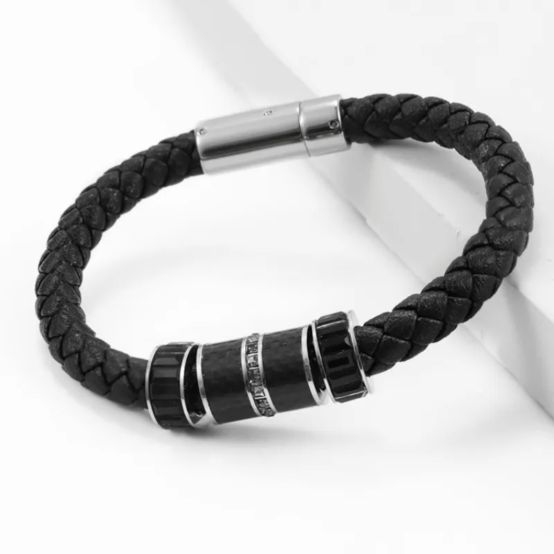 PINK U Titanium Steel Bracelets Men's-2