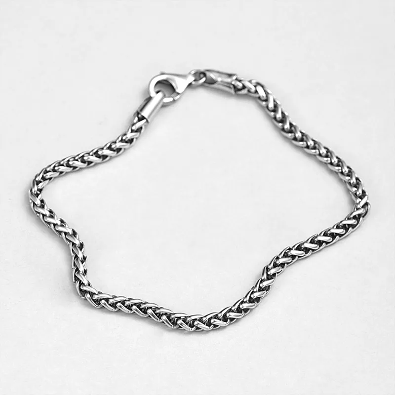 PINK U 925 Sterling Silver Bracelets Men's-1