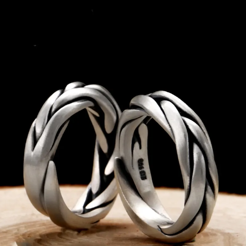 PINK U 999 Fine Silver Rings Unisex-1