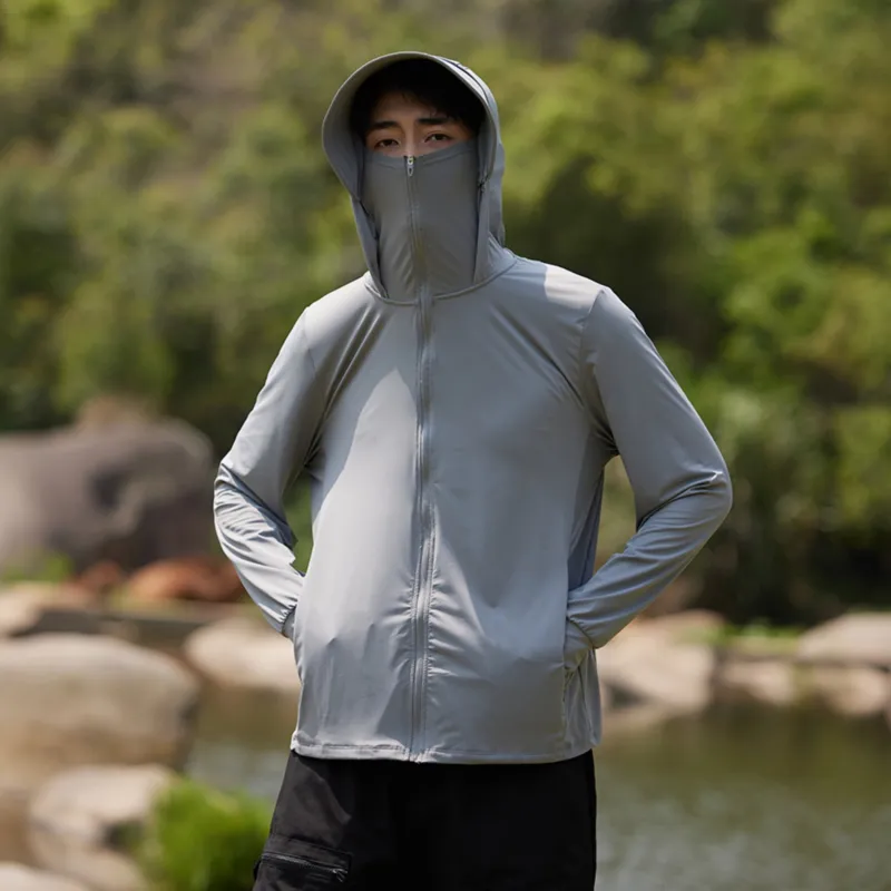 JEANSWEST Windproof UV Protection Cooling Quick Dry Sun Protection Clothing Unisex-3