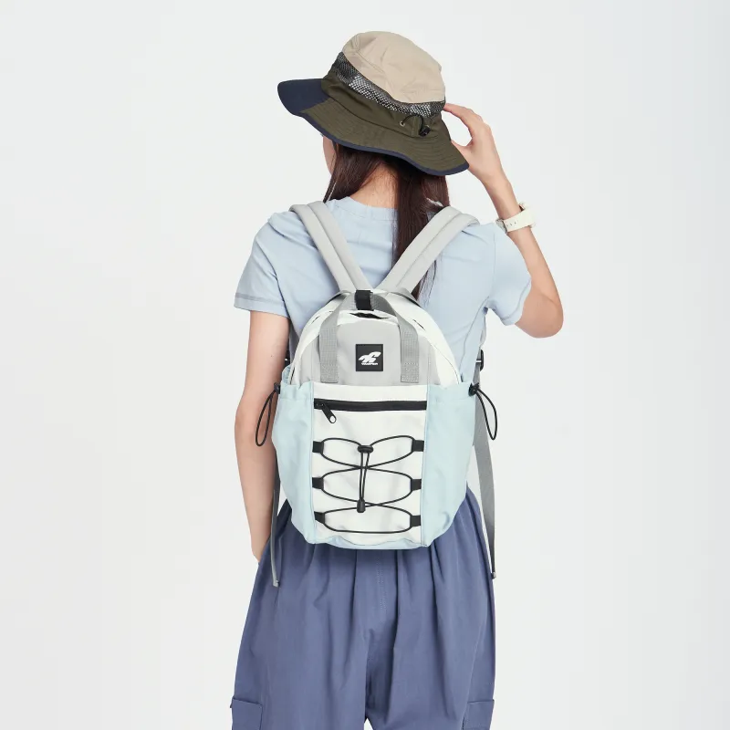 VAOPER Nylon Backpack Women's Gray Blue/Khaki-1