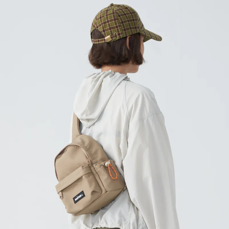 VAOPER Polyester Sports Backpack, Sling Bag Regular Unisex Black/Khaki-2