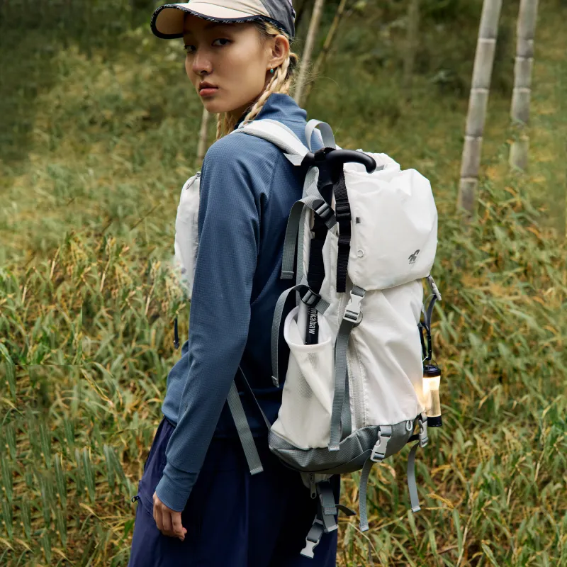 VAOPER Polyester Backpack Large Size Unisex White-2