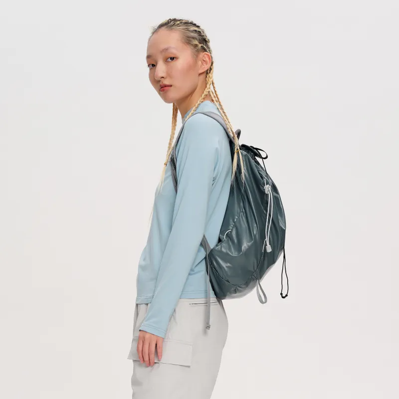 VAOPER Nylon Backpack Unisex Starry Black/Concrete Gray-4