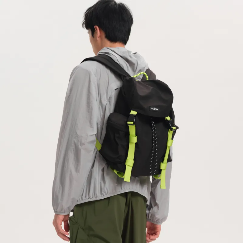 VAOPER Polyester Backpack Unisex Starry Black/Custard-1