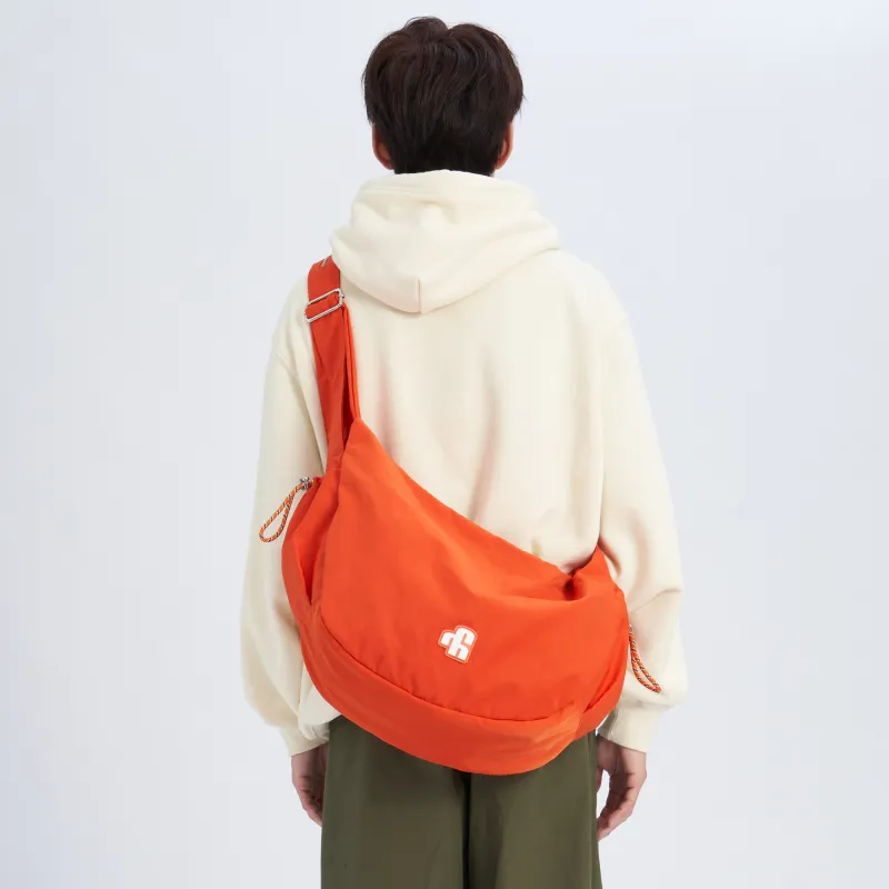 VAOPER Nylon Crossbody Bag, One Shoulder Backpack, Dumpling Bag, Gym Bag Large Size Unisex Multicolor-11