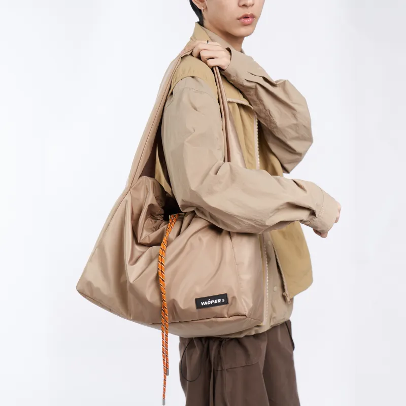 VAOPER Polyester Shoulder Bag Regular Unisex Brown-5