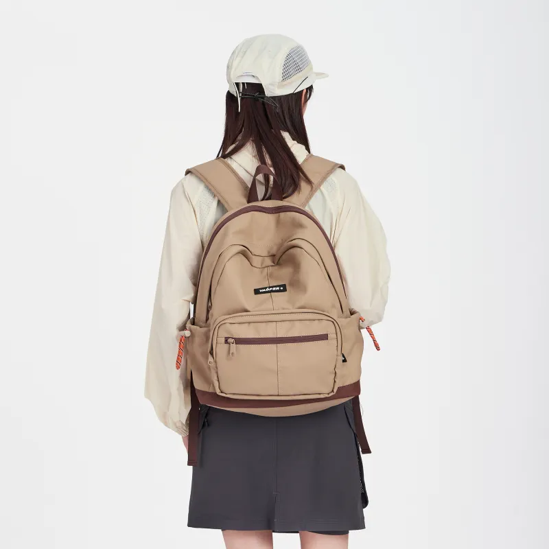 VAOPER Wild Child Movie Official Collaboration Polyester Backpacks Backpack Large Size Unisex Khaki-2