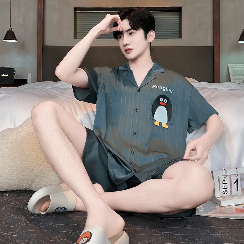 CHUDUAN Pajama Set Men's Image Color-3