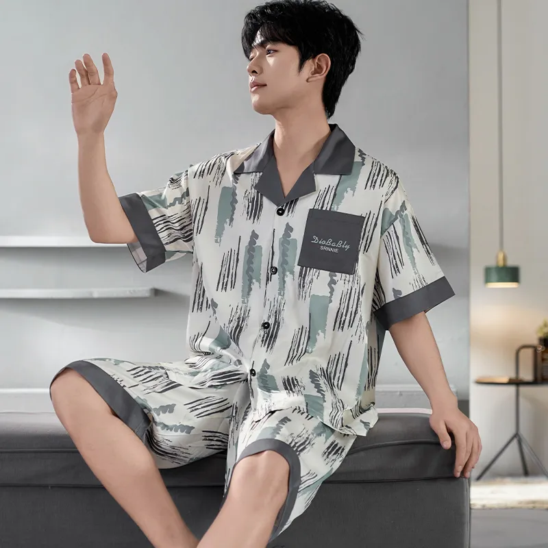 CHUDUAN Pajama Set Men's Image Color-4
