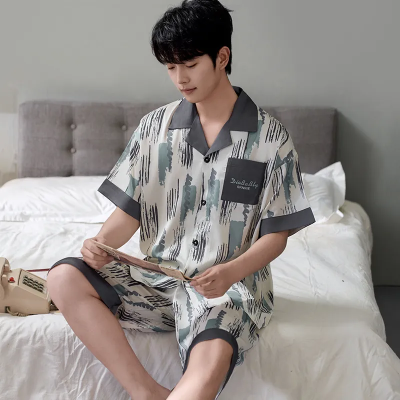 CHUDUAN Pajama Set Men's Image Color-2