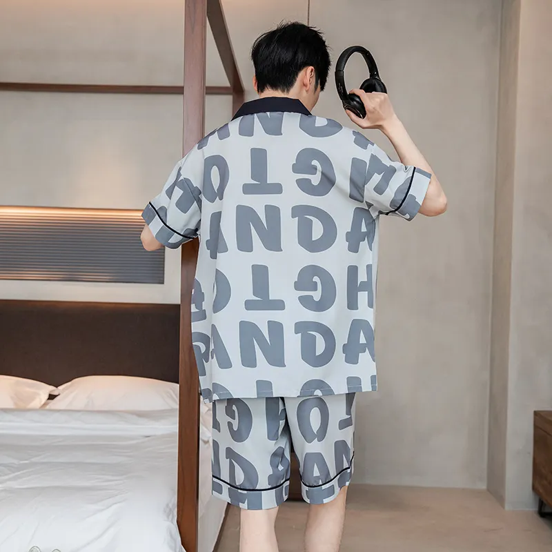 CHUDUAN Men Pajama Sets-9