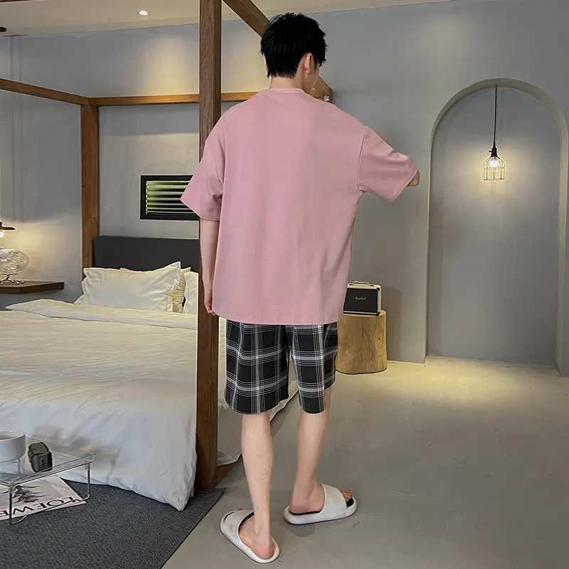 CHUDUAN SS24 Pajama Set Men's Pink-1