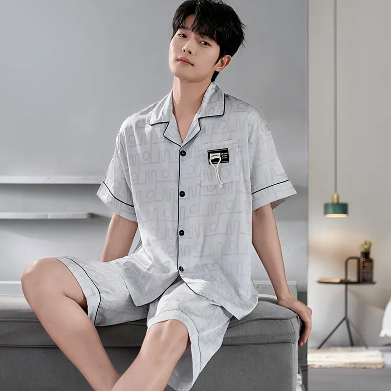 CHUDUAN Men Pajama Sets-3