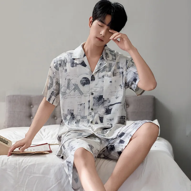 CHUDUAN Men Pajama Sets-3
