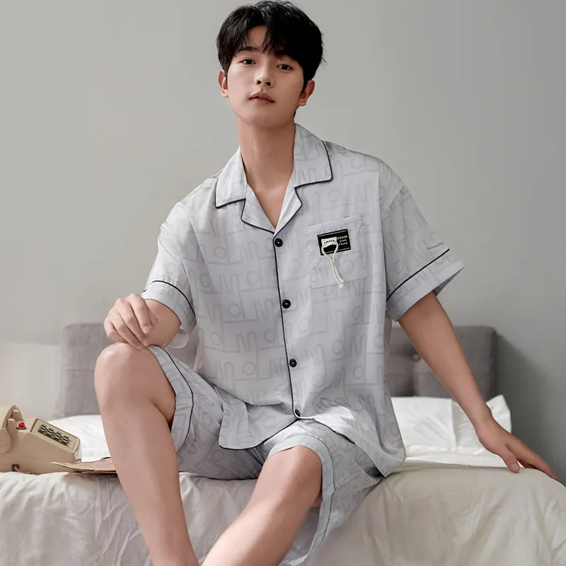 CHUDUAN Men Pajama Sets-5