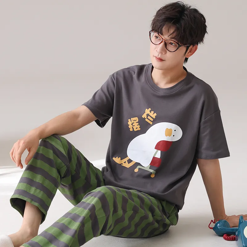 CHUDUAN Pajama Set Men's Image Color-3