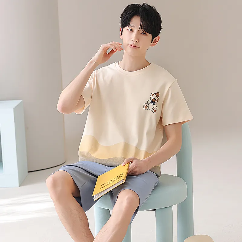 CHUDUAN Pajama Set Men's Image Color-3