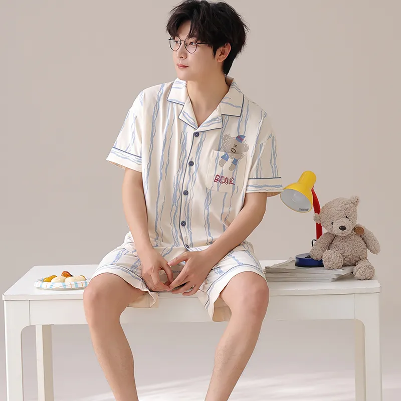 CHUDUAN Pajama Set Men's Image Color-3