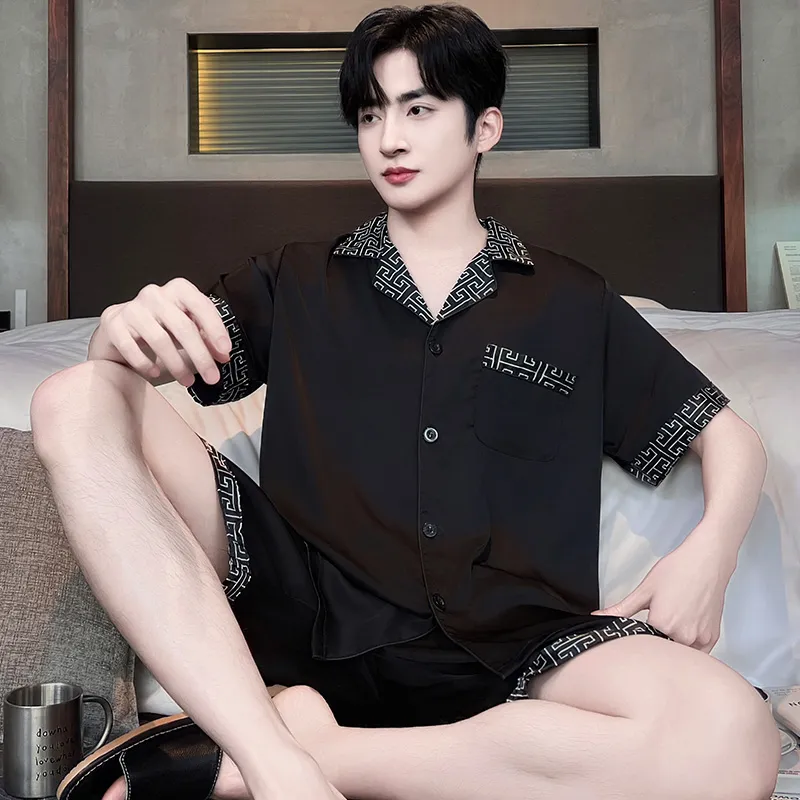 CHUDUAN Men Pajama Sets-4