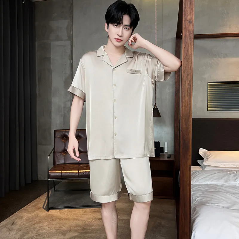 CHUDUAN Pajama Set Men's Champagne-5