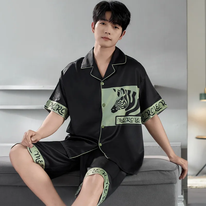 CHUDUAN Men Pajama Sets-4
