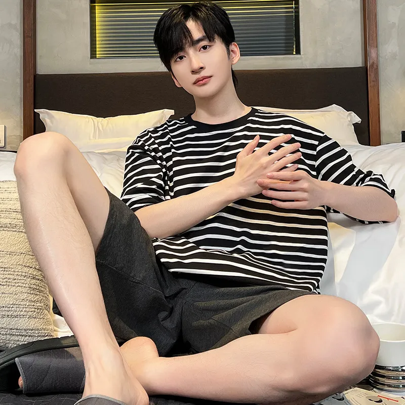 CHUDUAN Men Pajama Sets-2