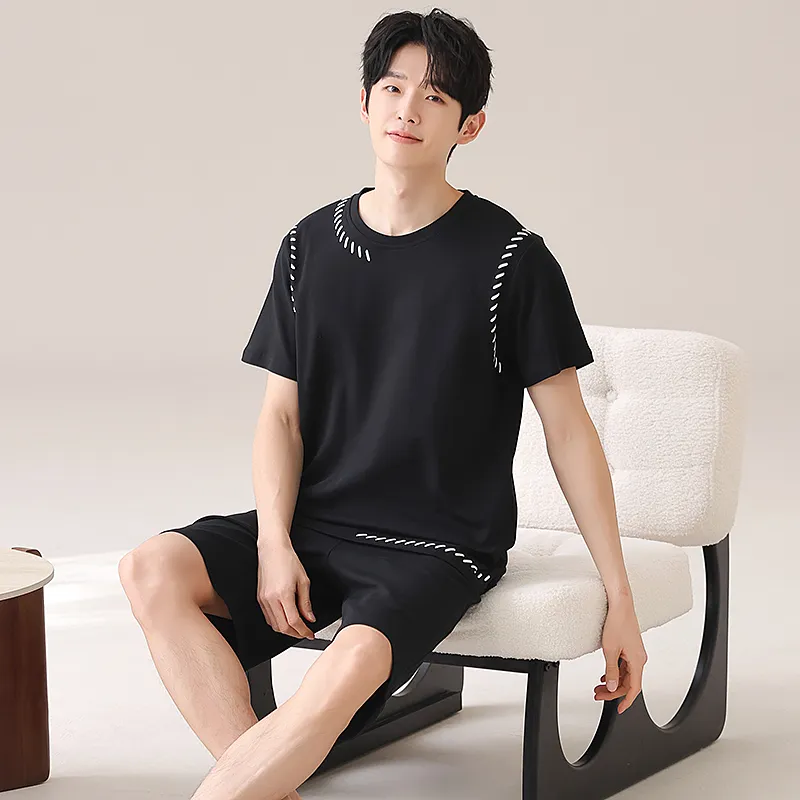CHUDUAN Men Pajama Sets-5