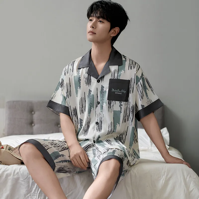 CHUDUAN Pajama Set Men's Image Color-5