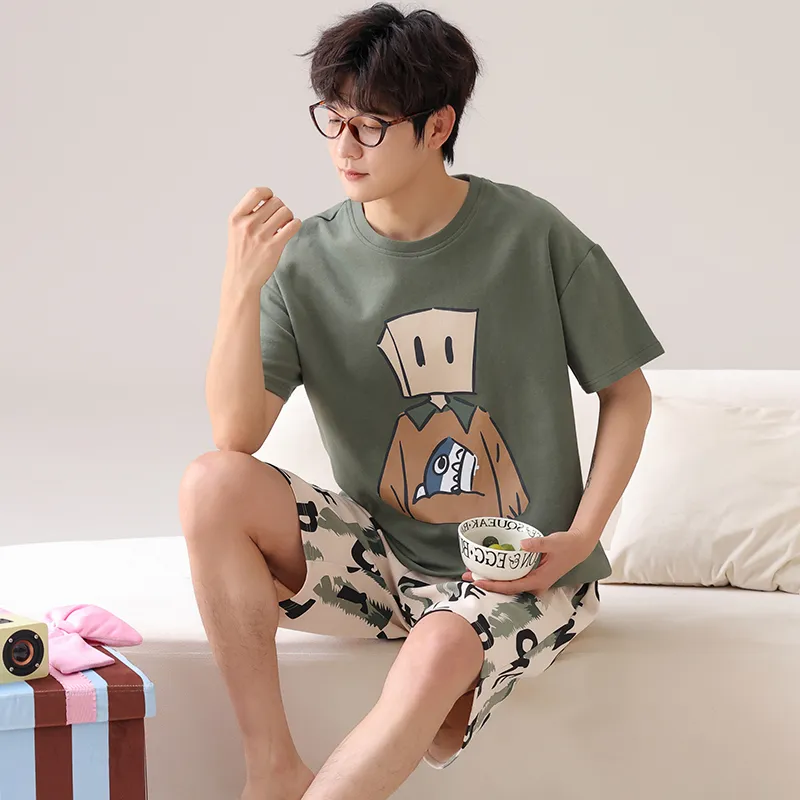 CHUDUAN Pajama Set Men's Image Color-3