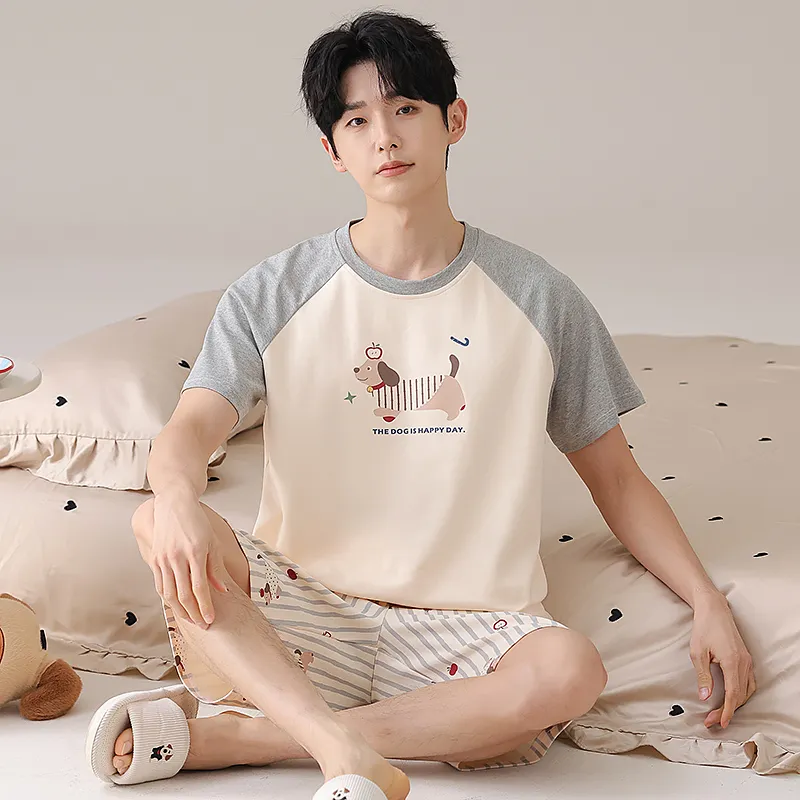 CHUDUAN Pajama Set Men's Image Color-2