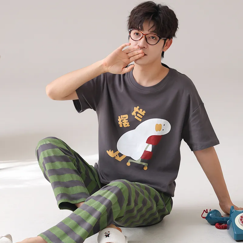 CHUDUAN Pajama Set Men's Image Color-4