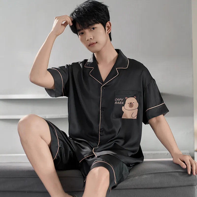 CHUDUAN Men Pajama Sets-5