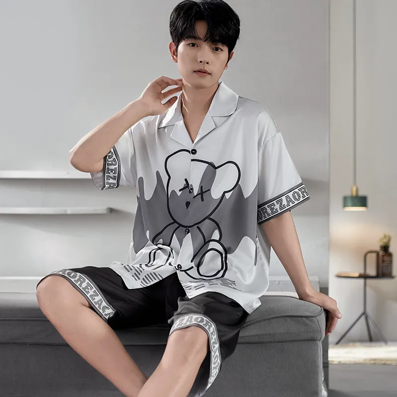 CHUDUAN Pajama Set Men's Image Color-2