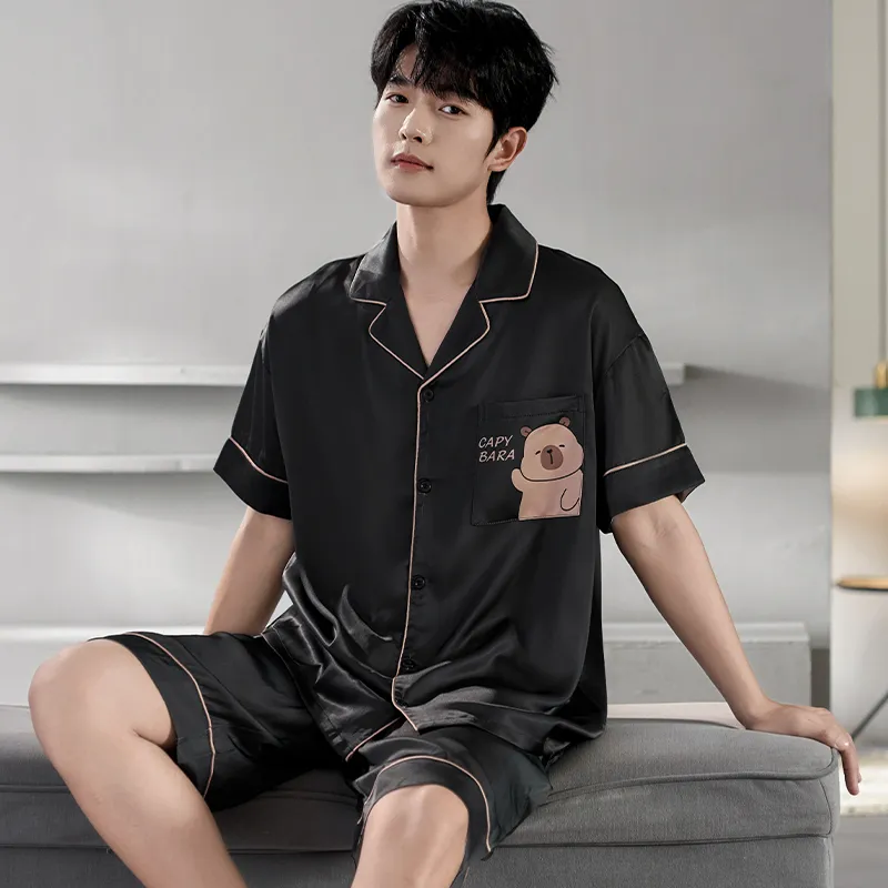 CHUDUAN Men Pajama Sets-4