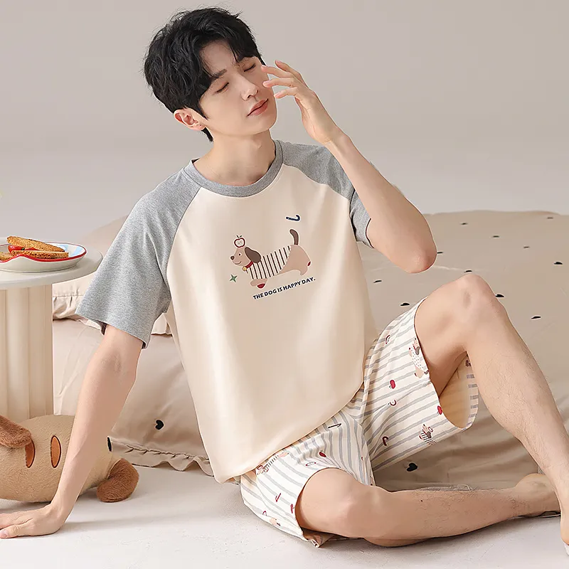 CHUDUAN Pajama Set Men's Image Color-3