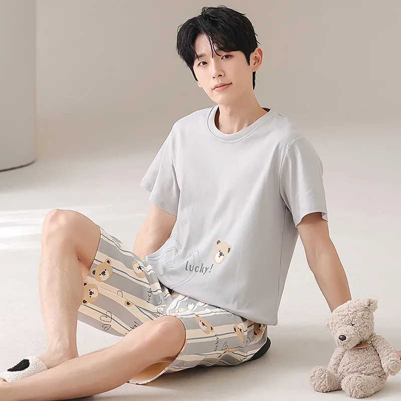 CHUDUAN Men Pajama Sets-5