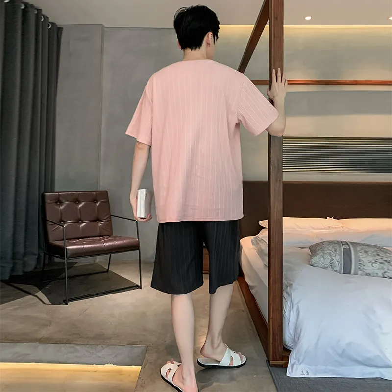 CHUDUAN Pajama Set Men's Rose Brown-1