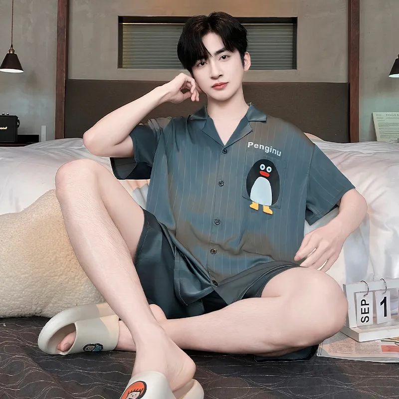 CHUDUAN Pajama Set Men's Image Color-2