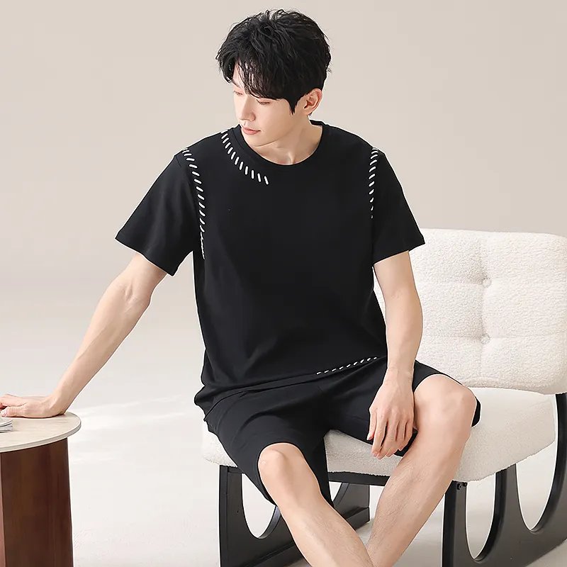 CHUDUAN Men Pajama Sets-3