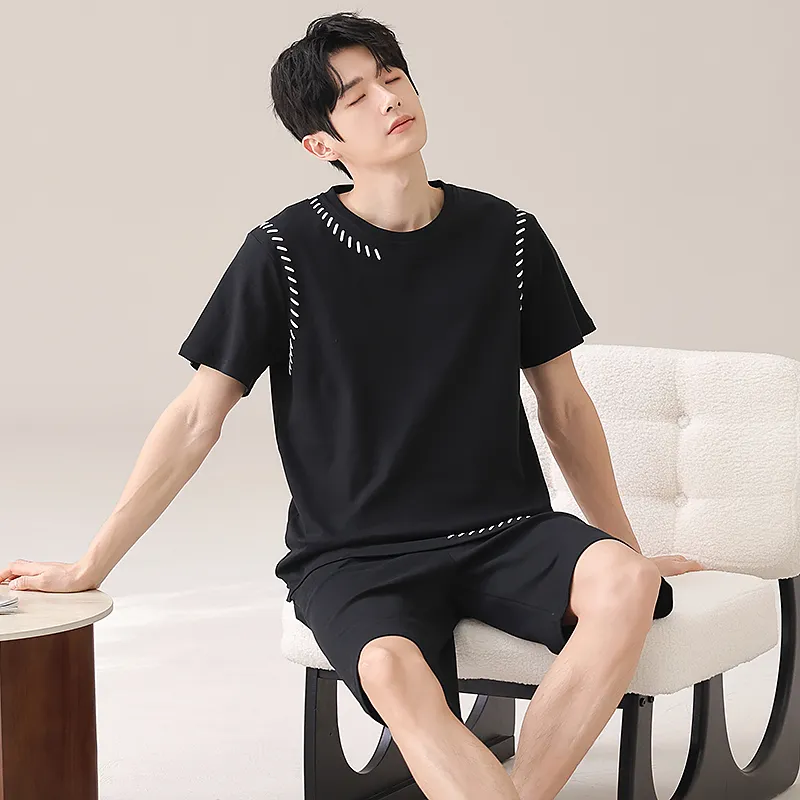 CHUDUAN Men Pajama Sets-2