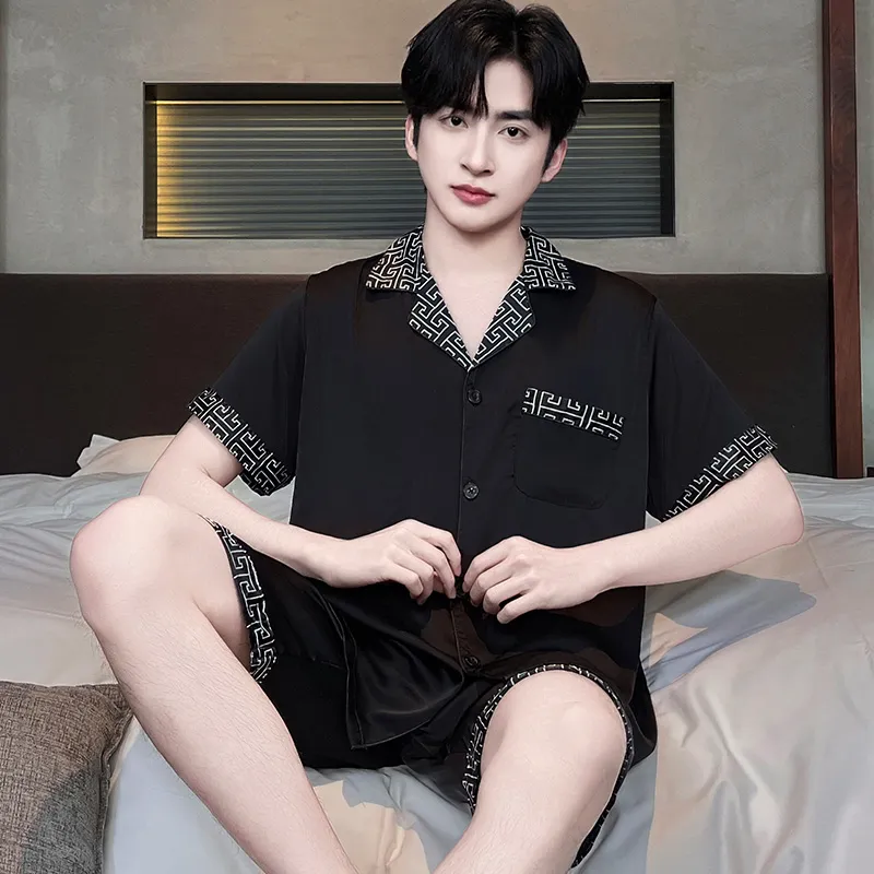 CHUDUAN Men Pajama Sets-3