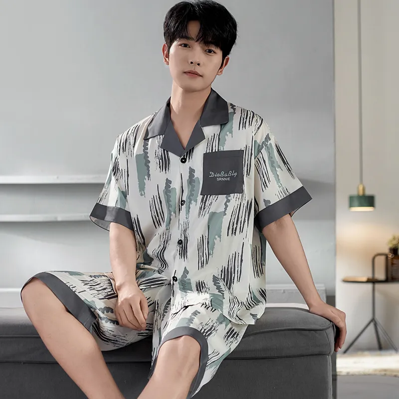 CHUDUAN Pajama Set Men's Image Color-3