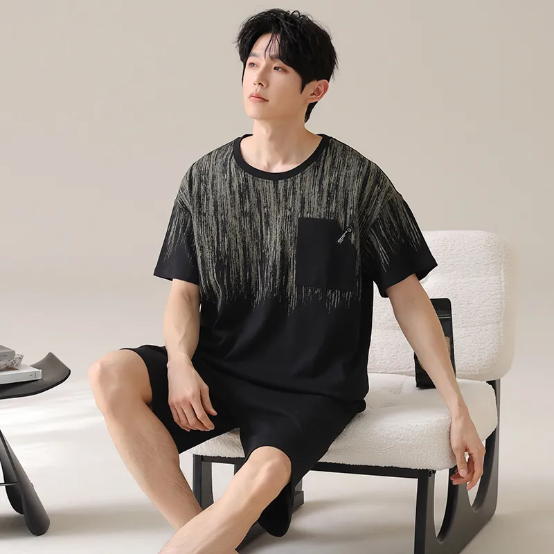 CHUDUAN Men Pajama Sets-2