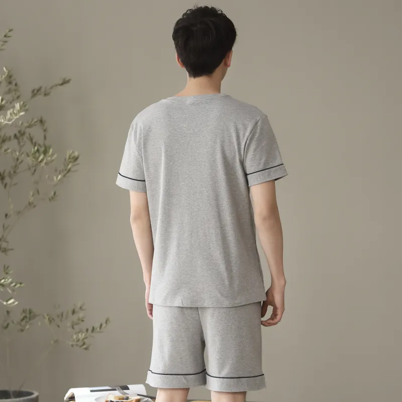 CHUDUAN Men Pajama Sets-14